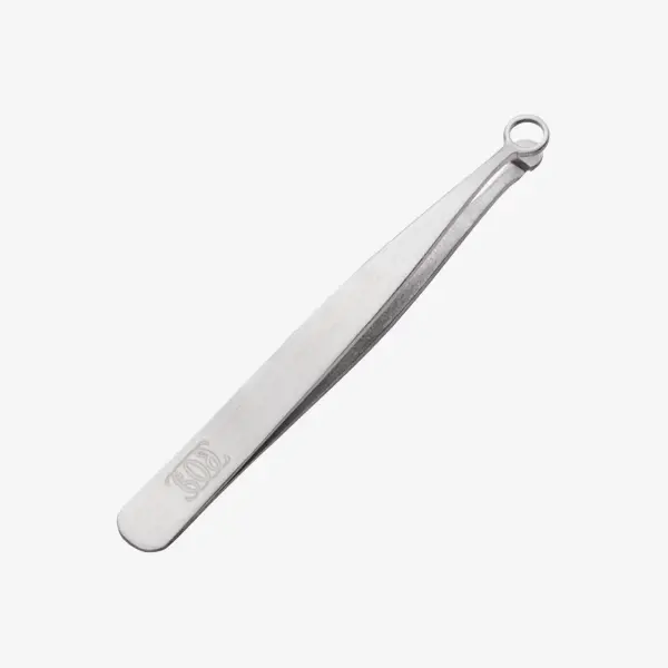 серебряный пинцет с кольцом