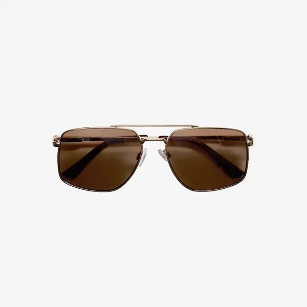 a pair of sunglasses with a metal frame