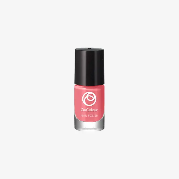 a pink nail polish bottle