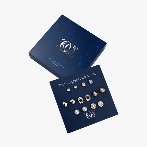 Boucles d’oreilles Winter’s Embrace – lot de 7 paires