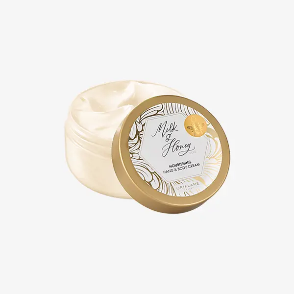 a jar of cream with a gold lid