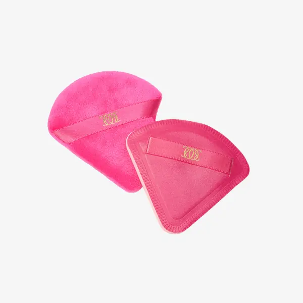 վարդագույն քսակներ ոսկե լոգոյով