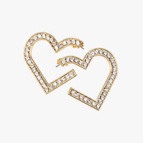 մի զույգ սրտի ձևի ականջօղեր