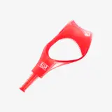 rdeč plastičen predmet na belem ozadju