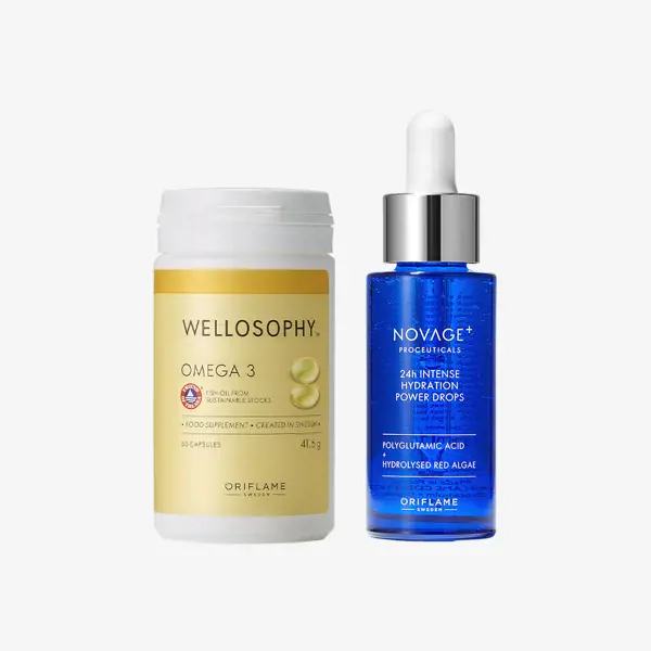 a bottle of oil and a bottle of oil