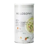 beyaz etiketli bir kutu çorba