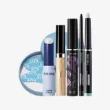 un grupo de productos de maquillaje