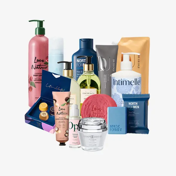 un grupo de productos diferentes