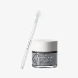 una mascarilla facial y una brocha