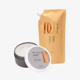 una crema y una bolsa de crema