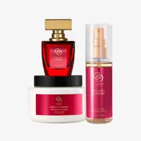 un grupo de frascos de cosméticos
