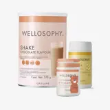 un grupo de envases de distintos sabores