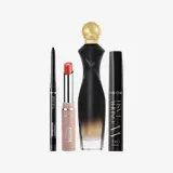 un grupo de productos de maquillaje