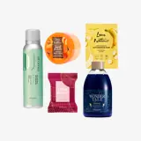 un grupo de productos para el cabello