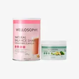 un grupo de envases de alimentos