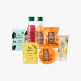 Un grupo de productos sobre fondo blanco.