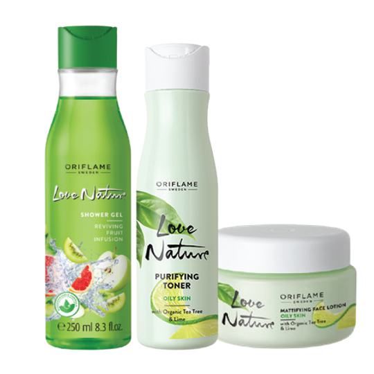 skupina fliaš s kozmetikou