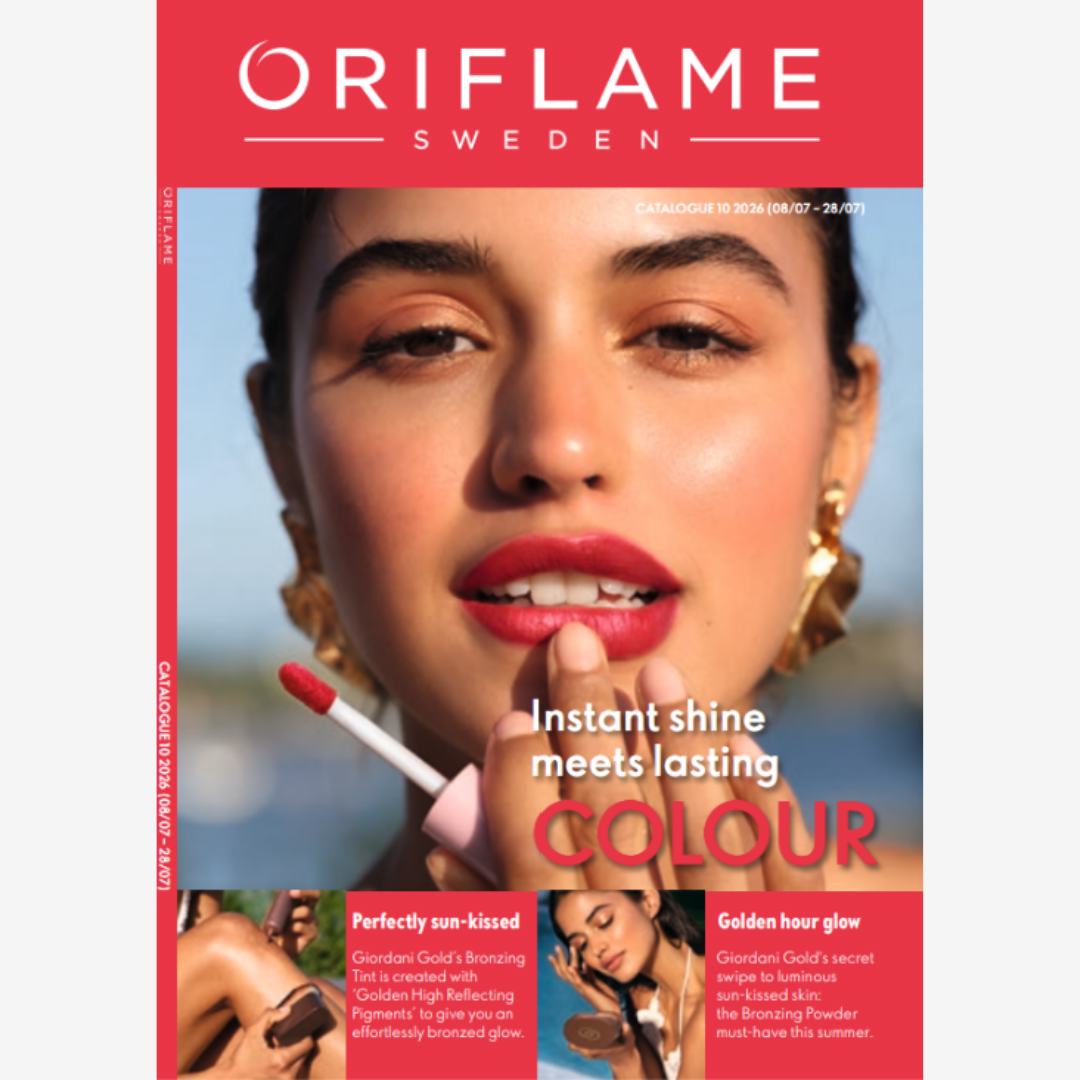 a magazine cover with a woman applying lipstick