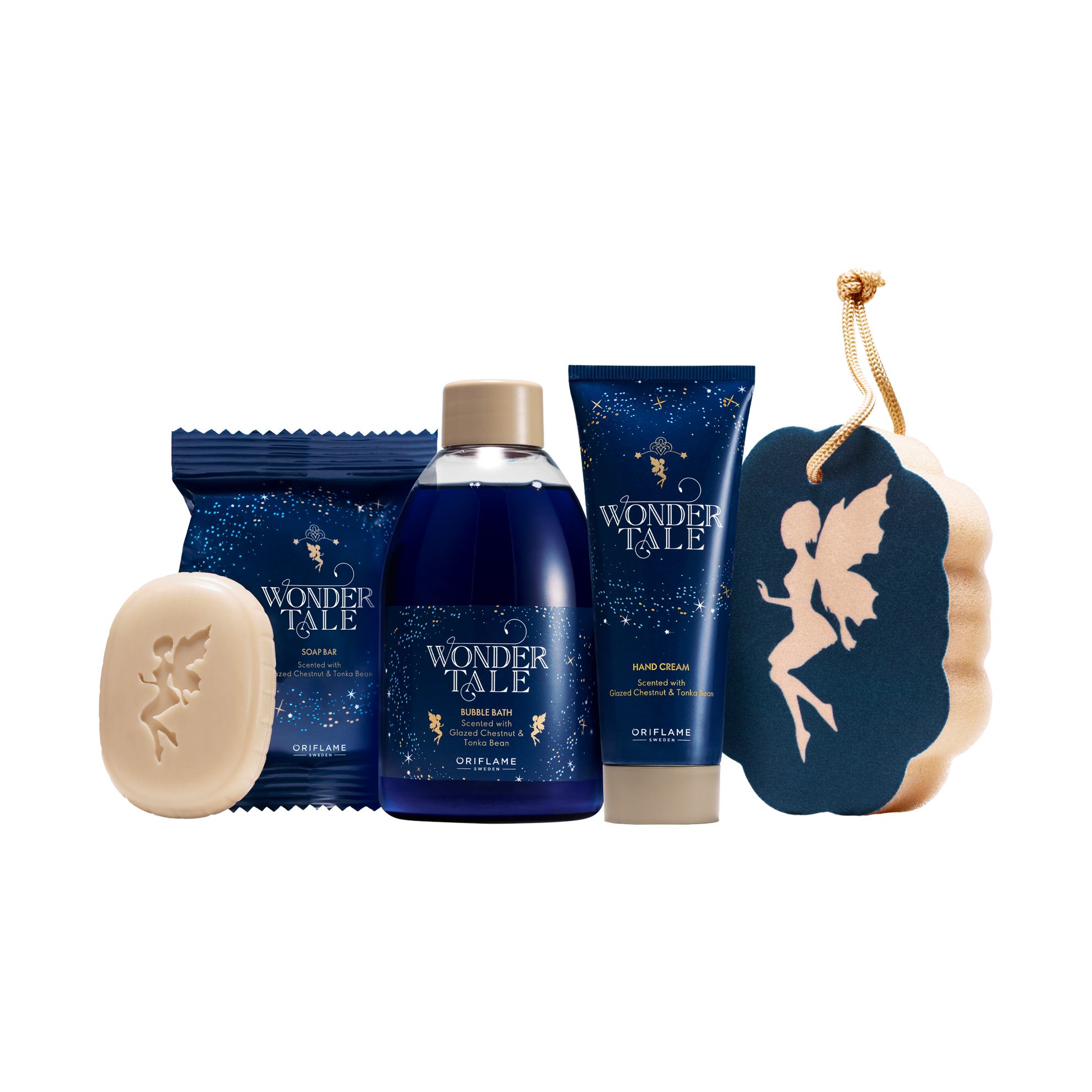 skupina modrých lahviček a mýdlo