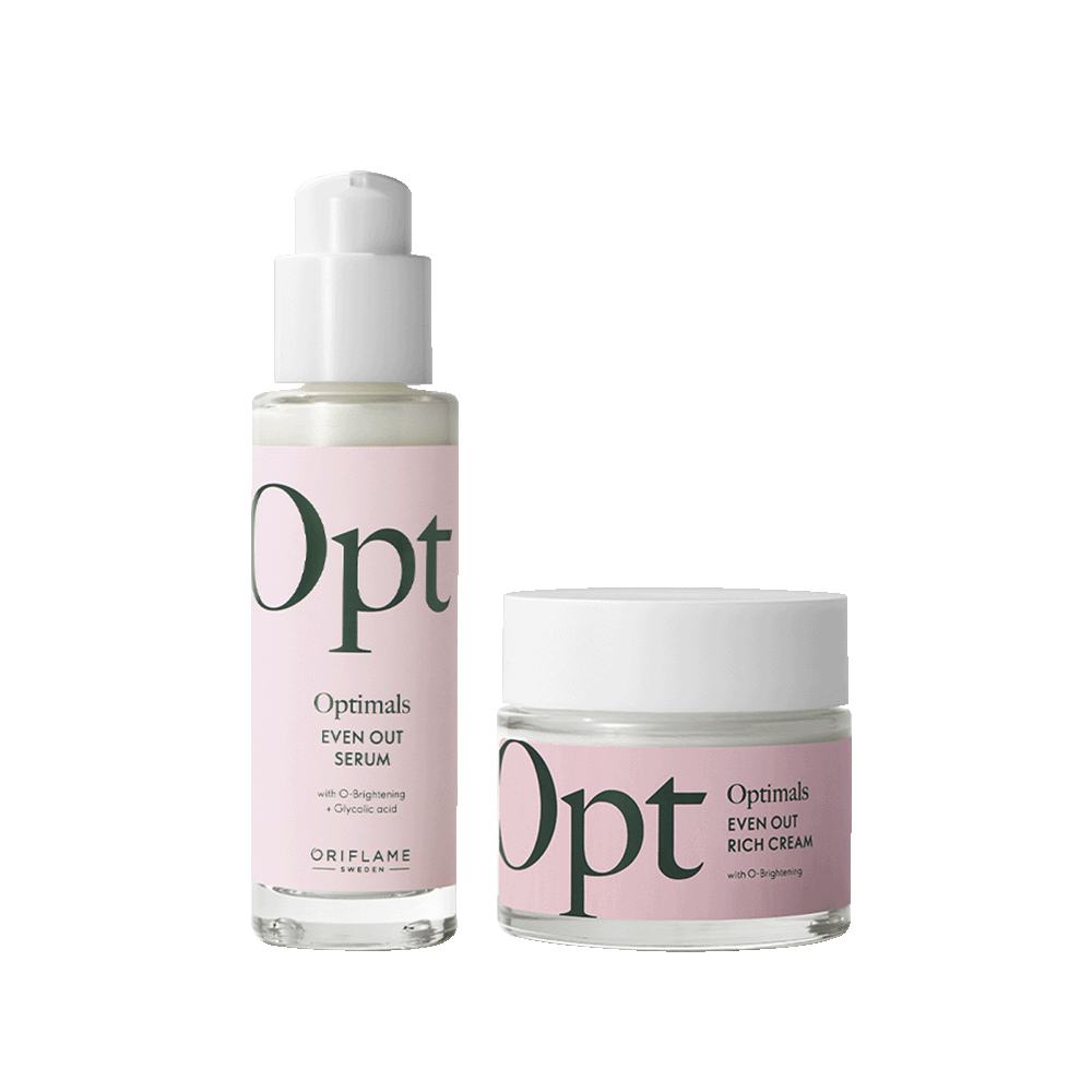 a bottle of cream and a container of cream