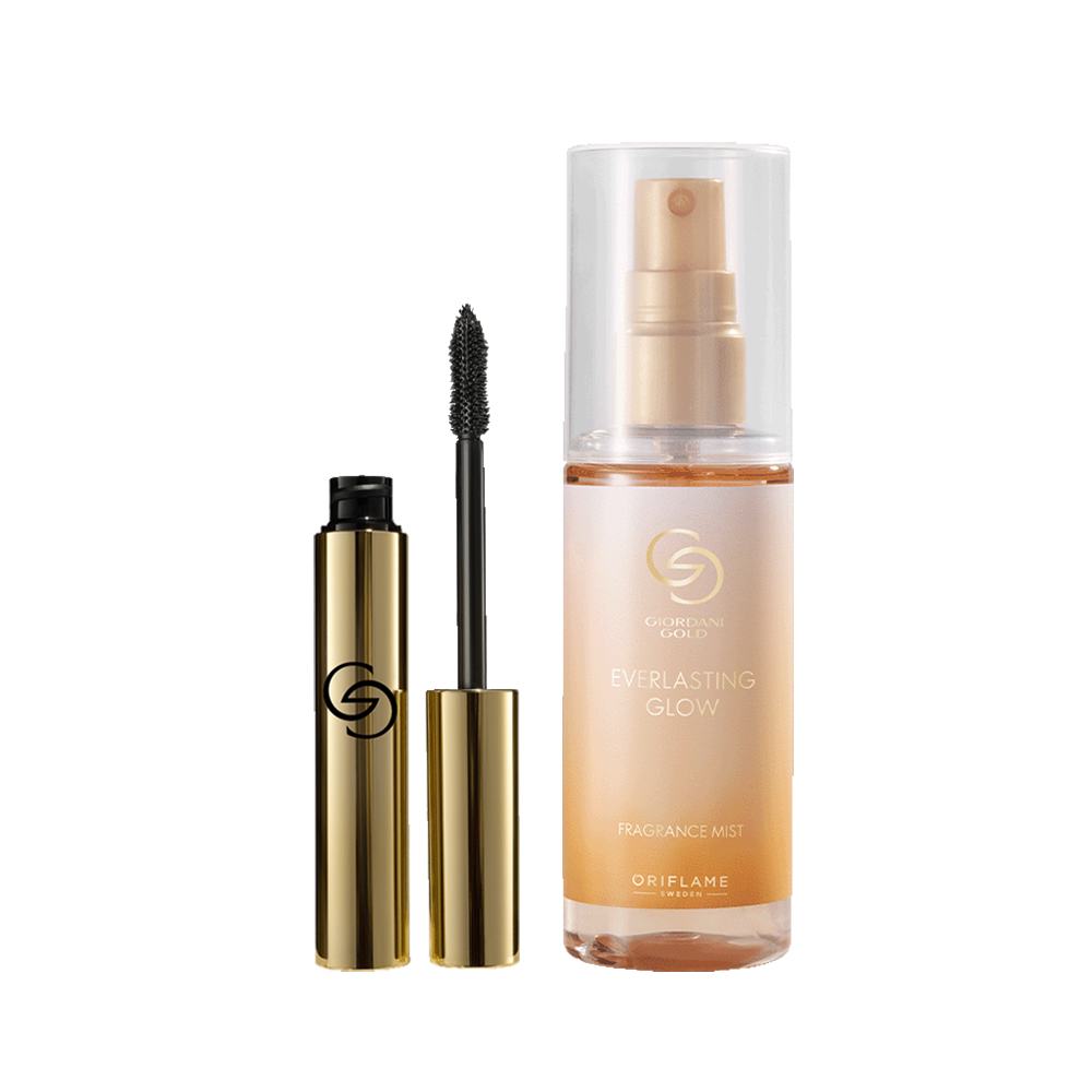 egy üveg folyadék és egy tubus szempillaspirál