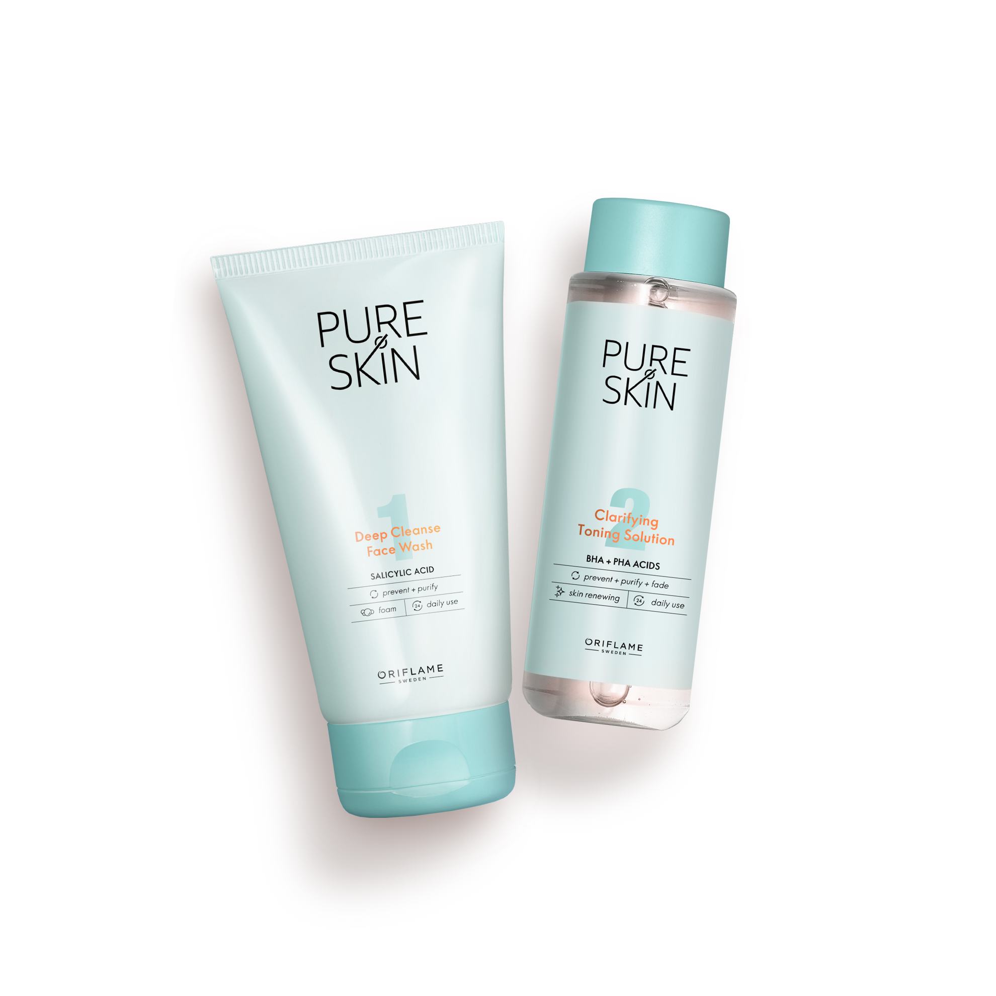 a group of bottles of cosmetics