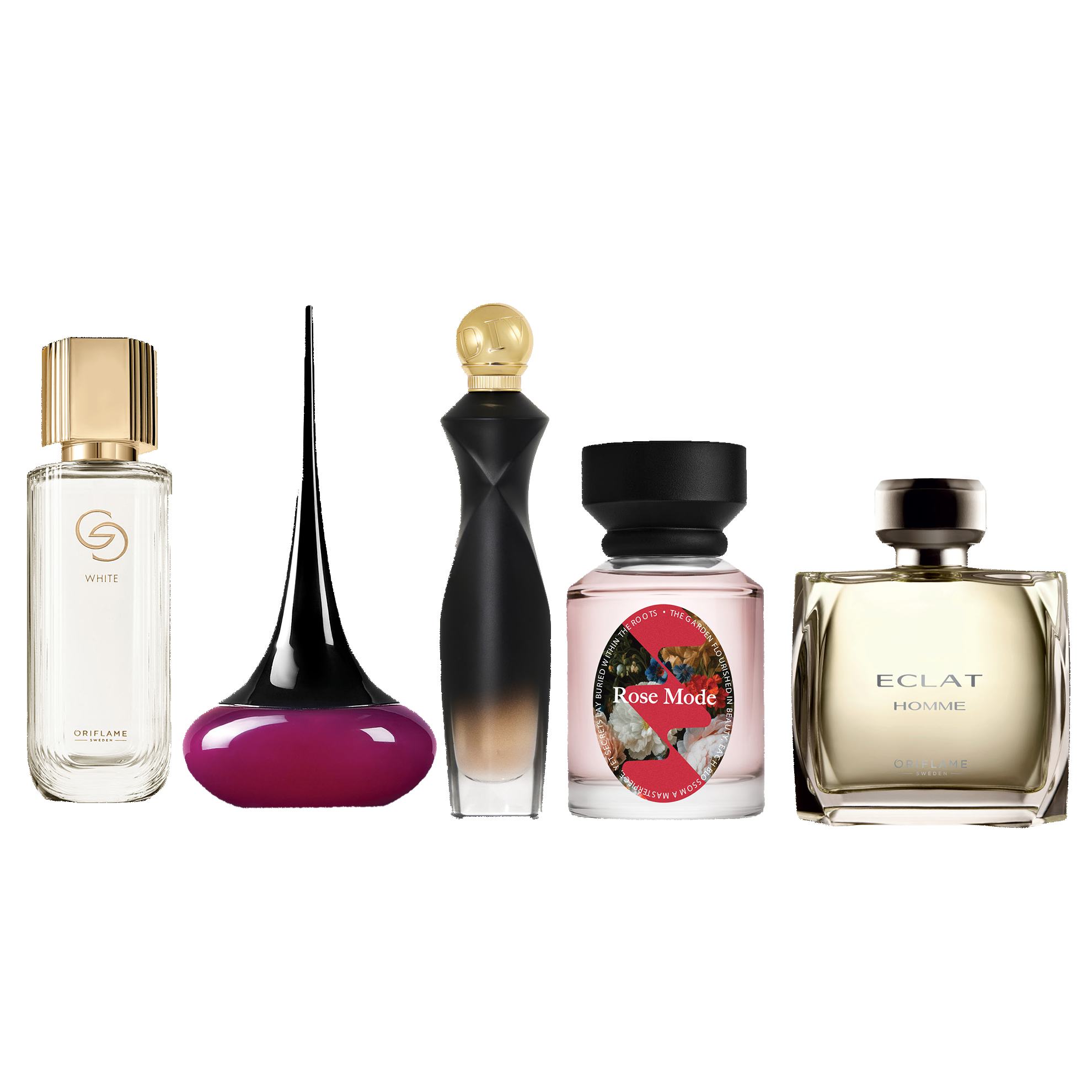 un grup de sticle de parfum