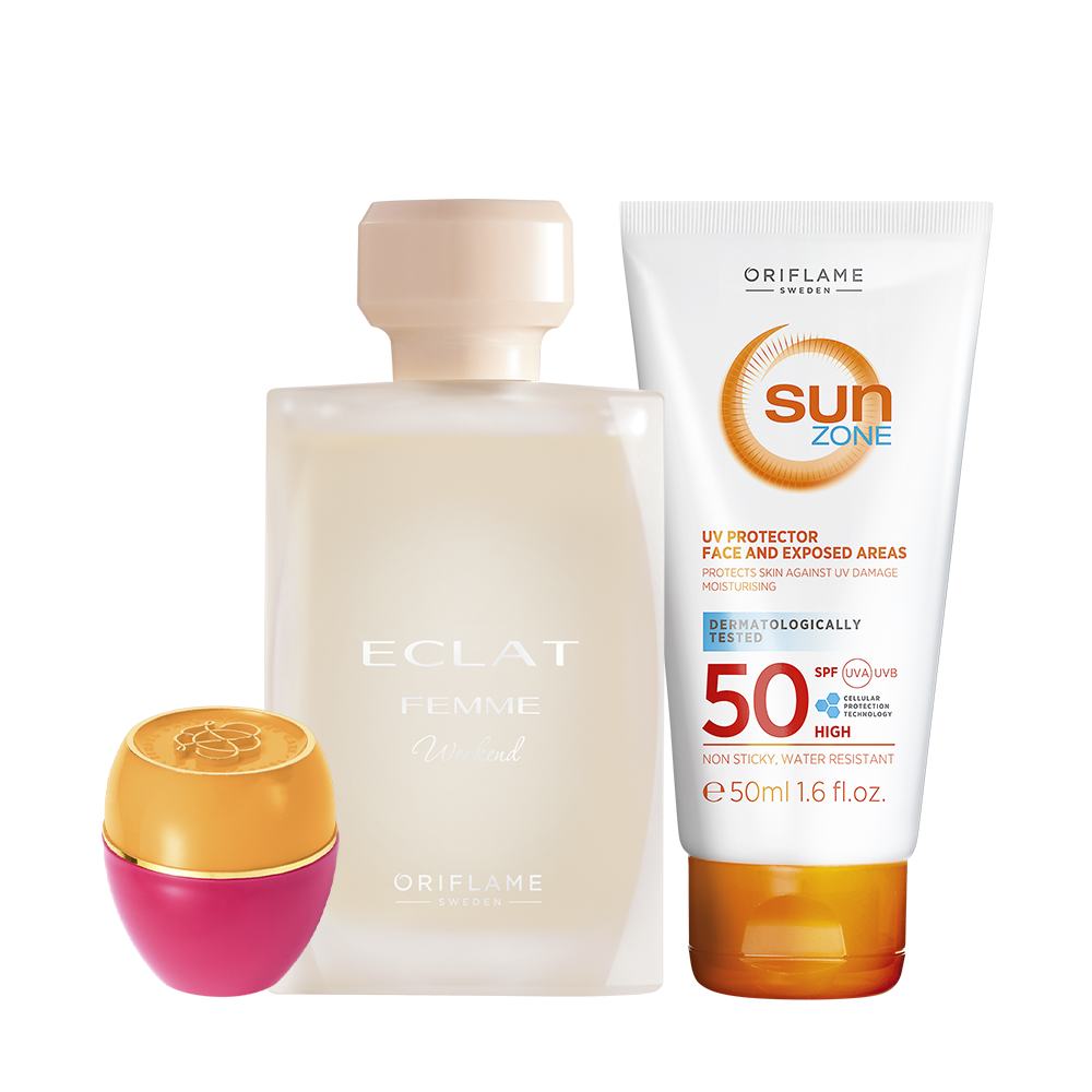 un ensemble de différents produits cosmétiques