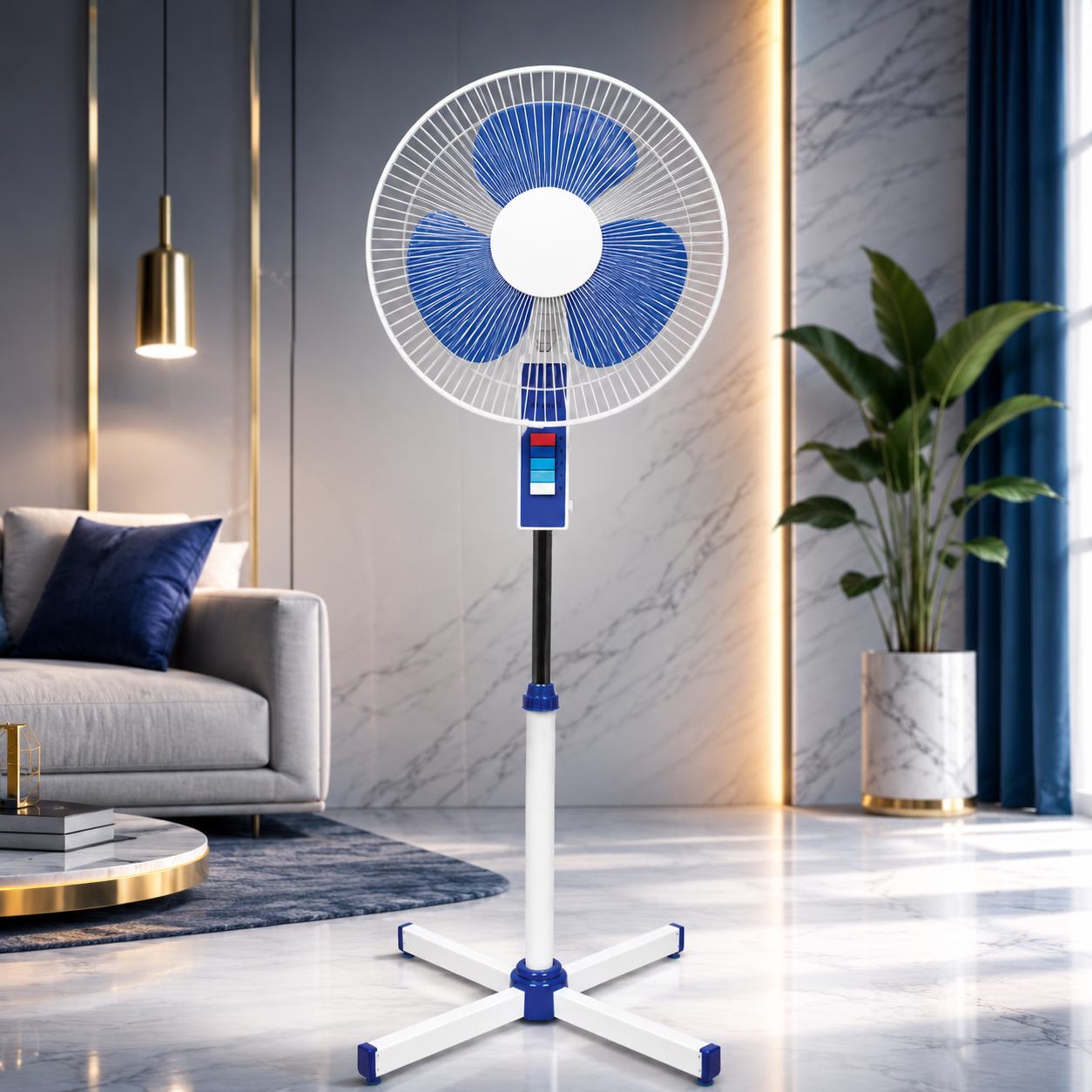 un ventilateur dans une pièce