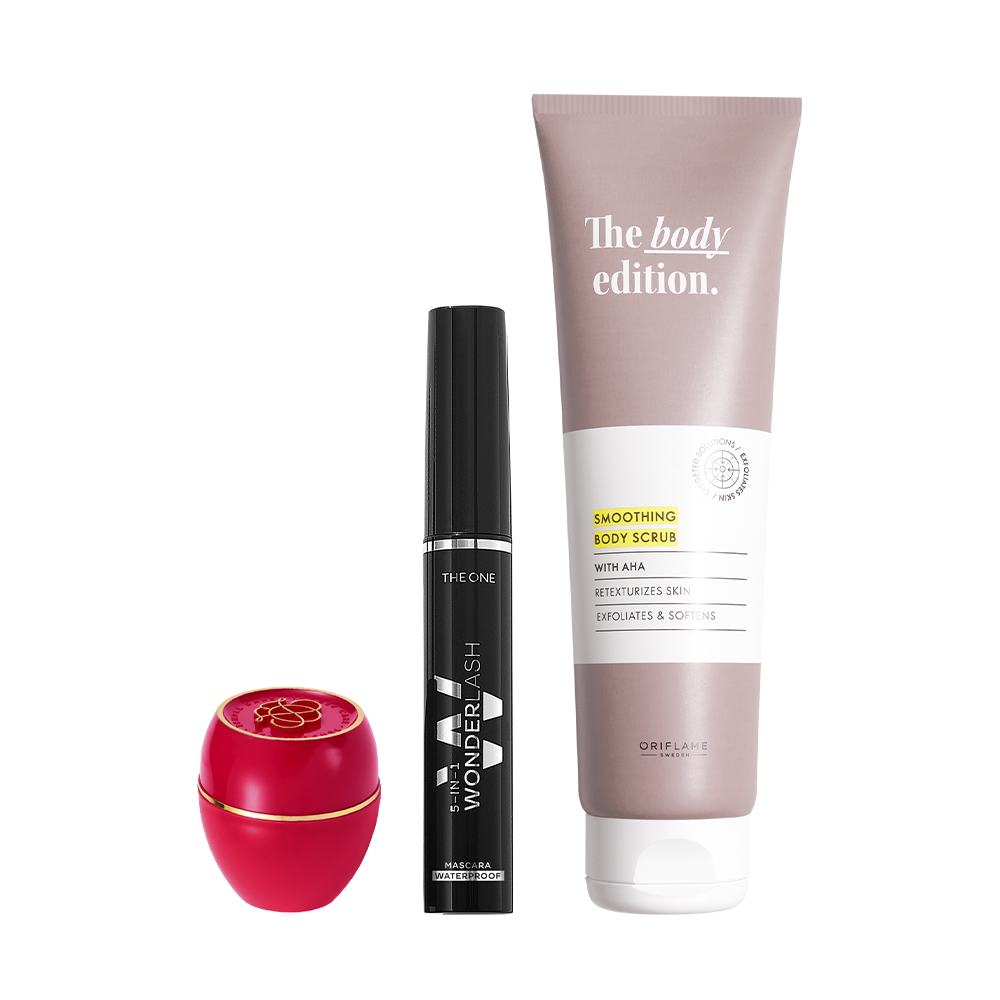 eine Gruppe von Make-up-Produkten