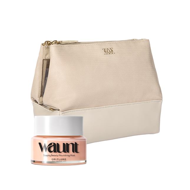 un tarro de crema junto a una bolsa