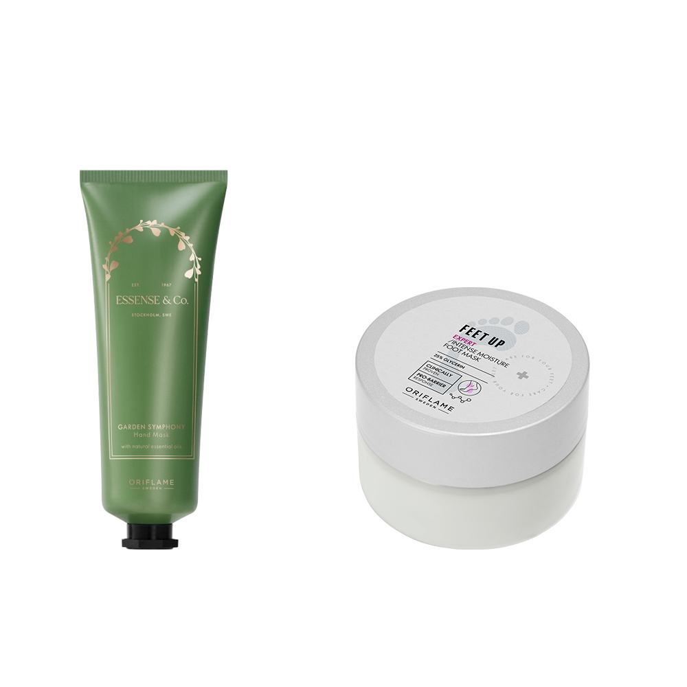 un tub verde și un recipient alb