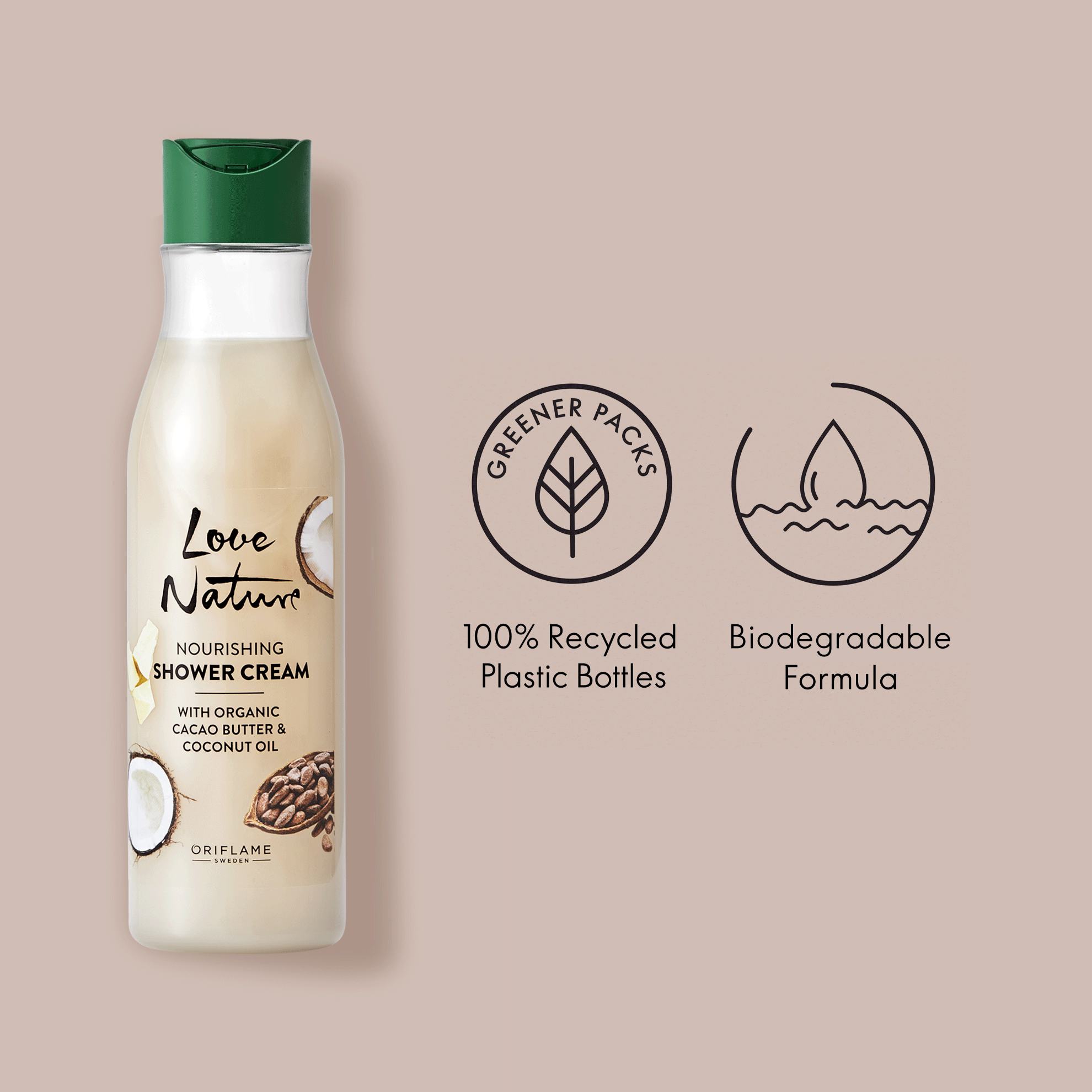 a bottle of shower cream