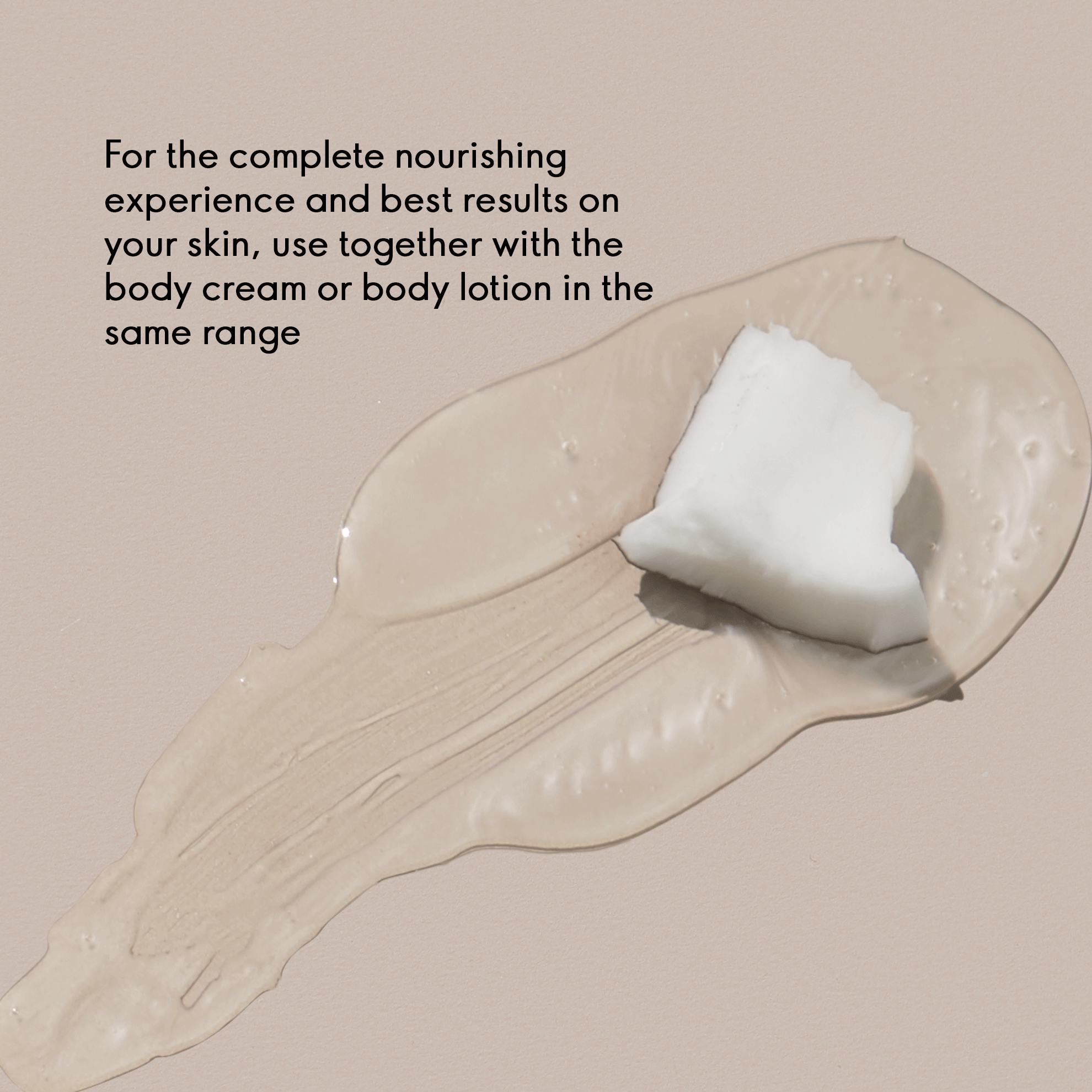 a piece of cream on a liquid