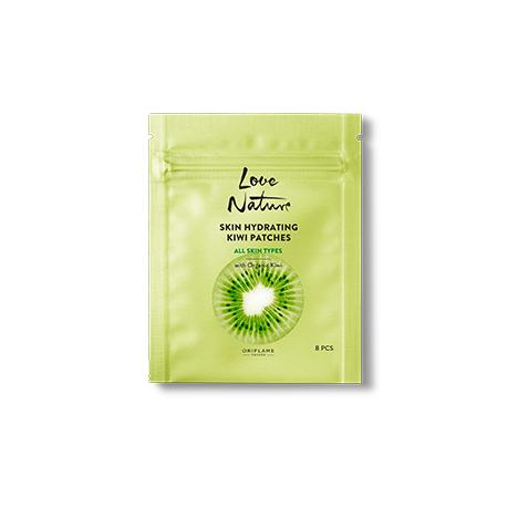 дээр нь киви жимстэй ногоон багц