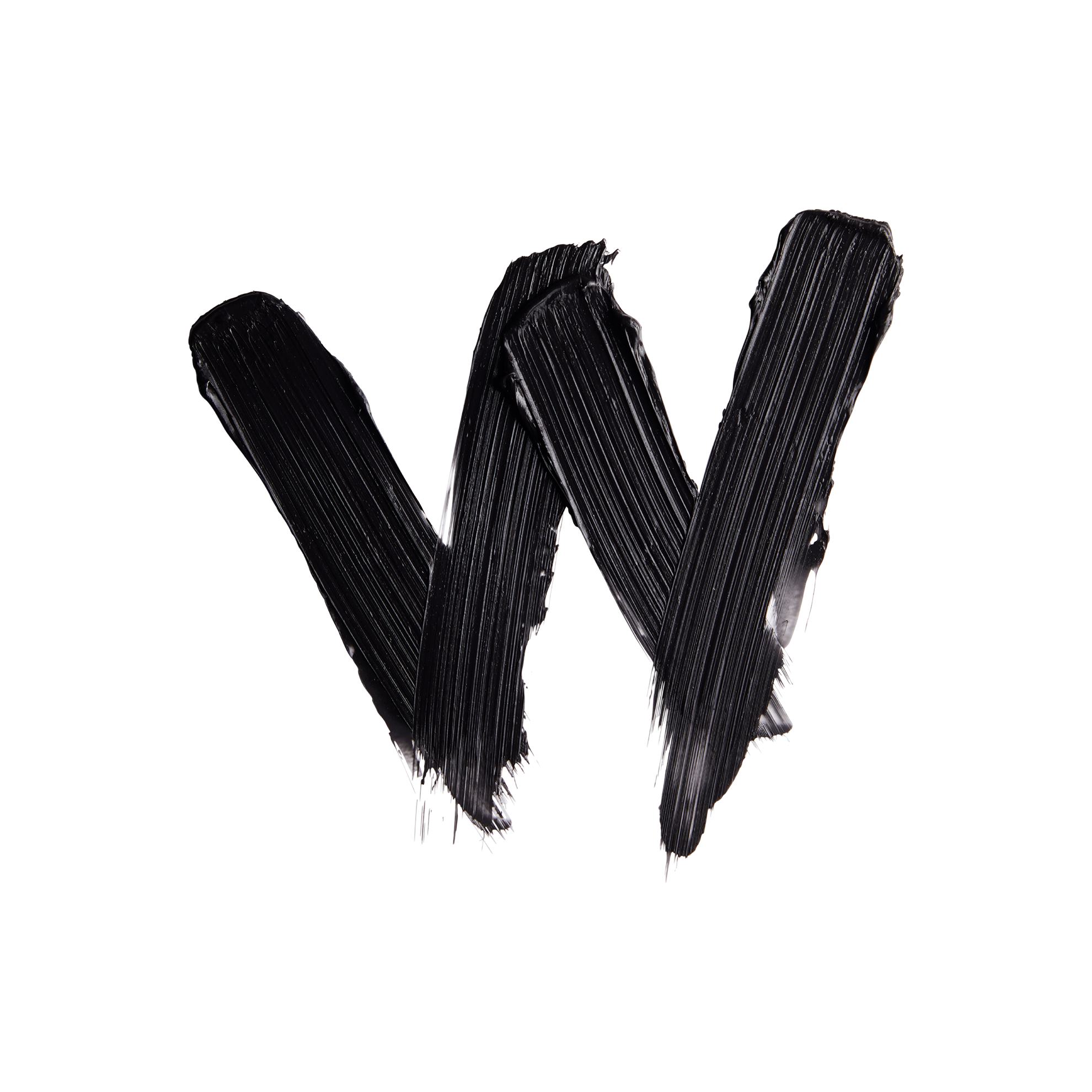 juodas potėpis ant balto fono