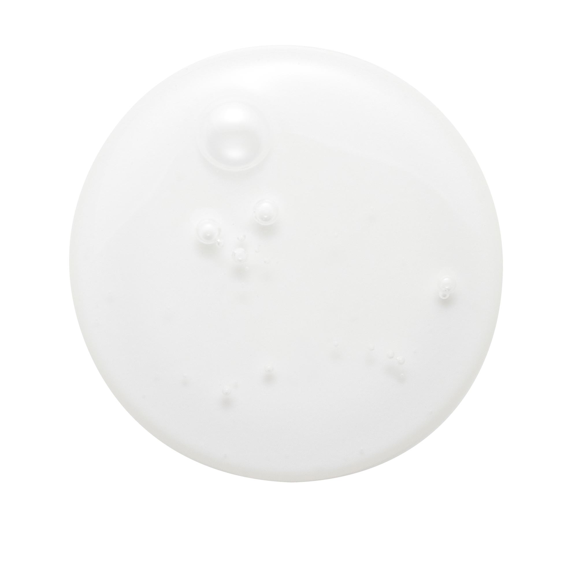 a white circle with bubbles