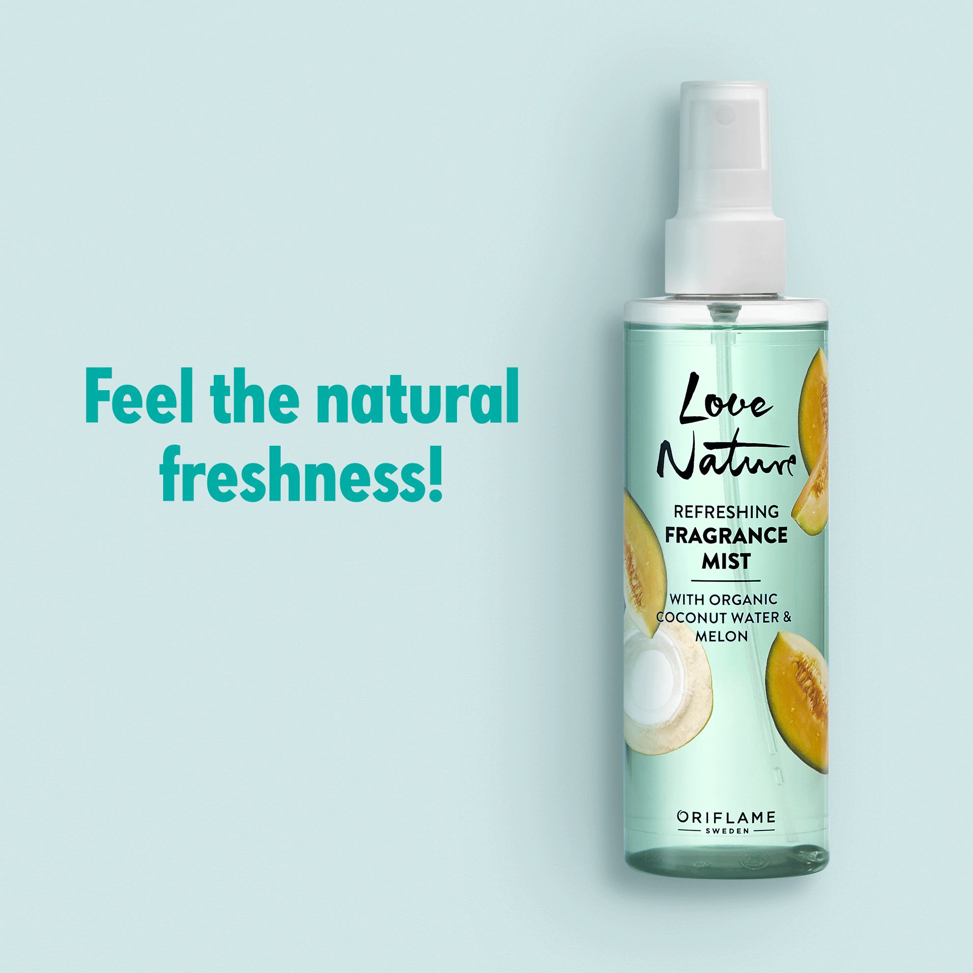 a bottle of spray with a label