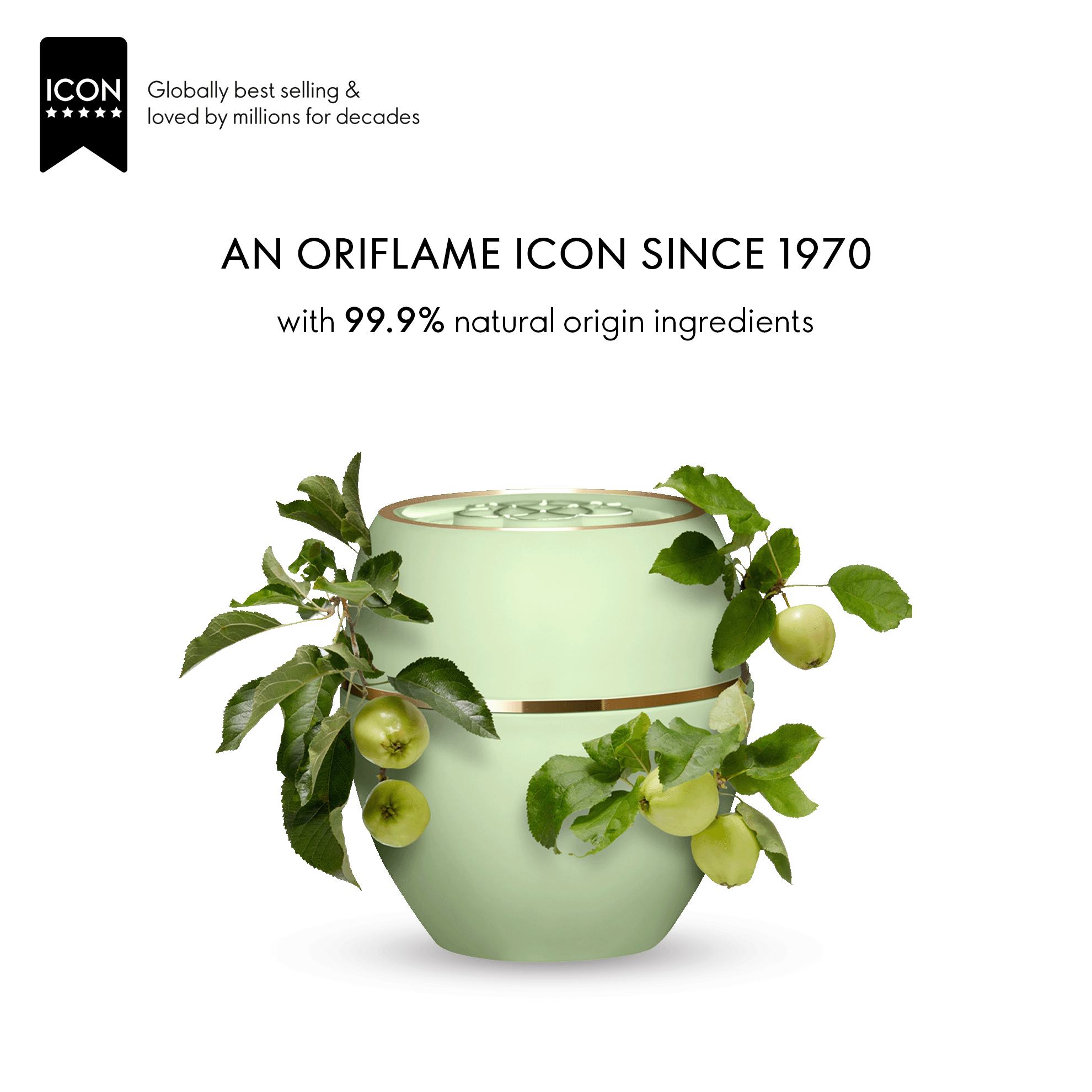 उस पर फल के साथ एक हरा बर्तन