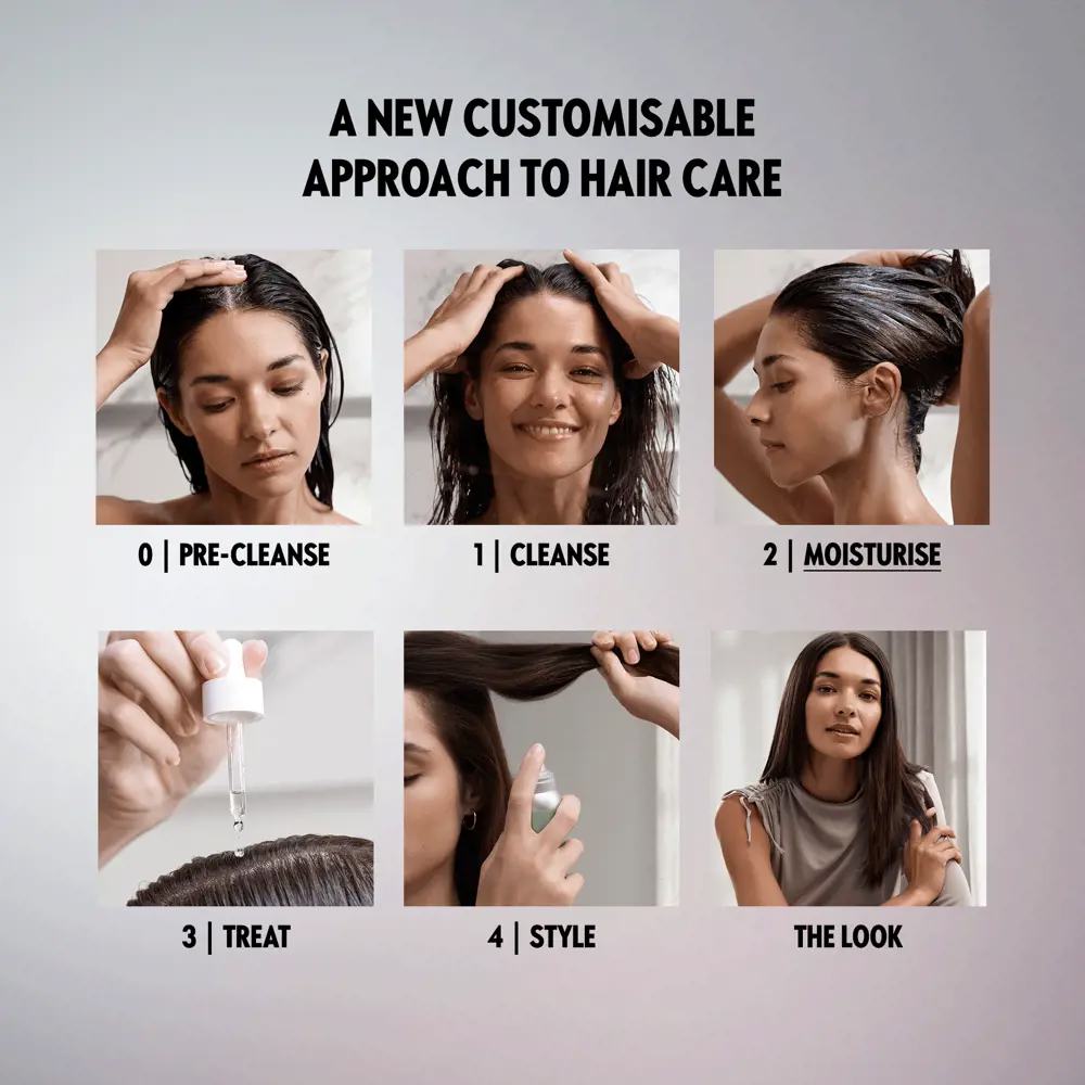 a collage of a woman's hair