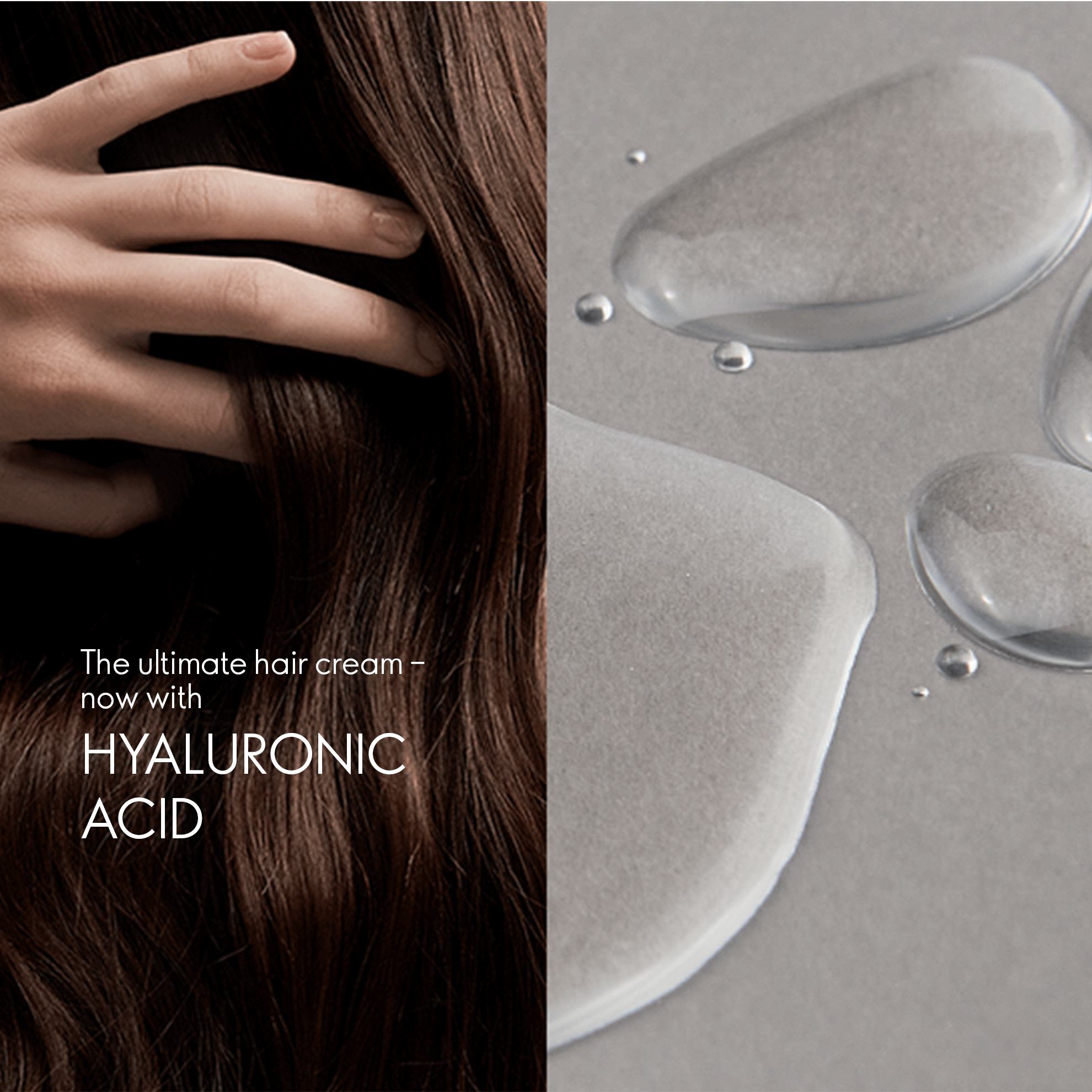 a close up of a hand and a drop of water