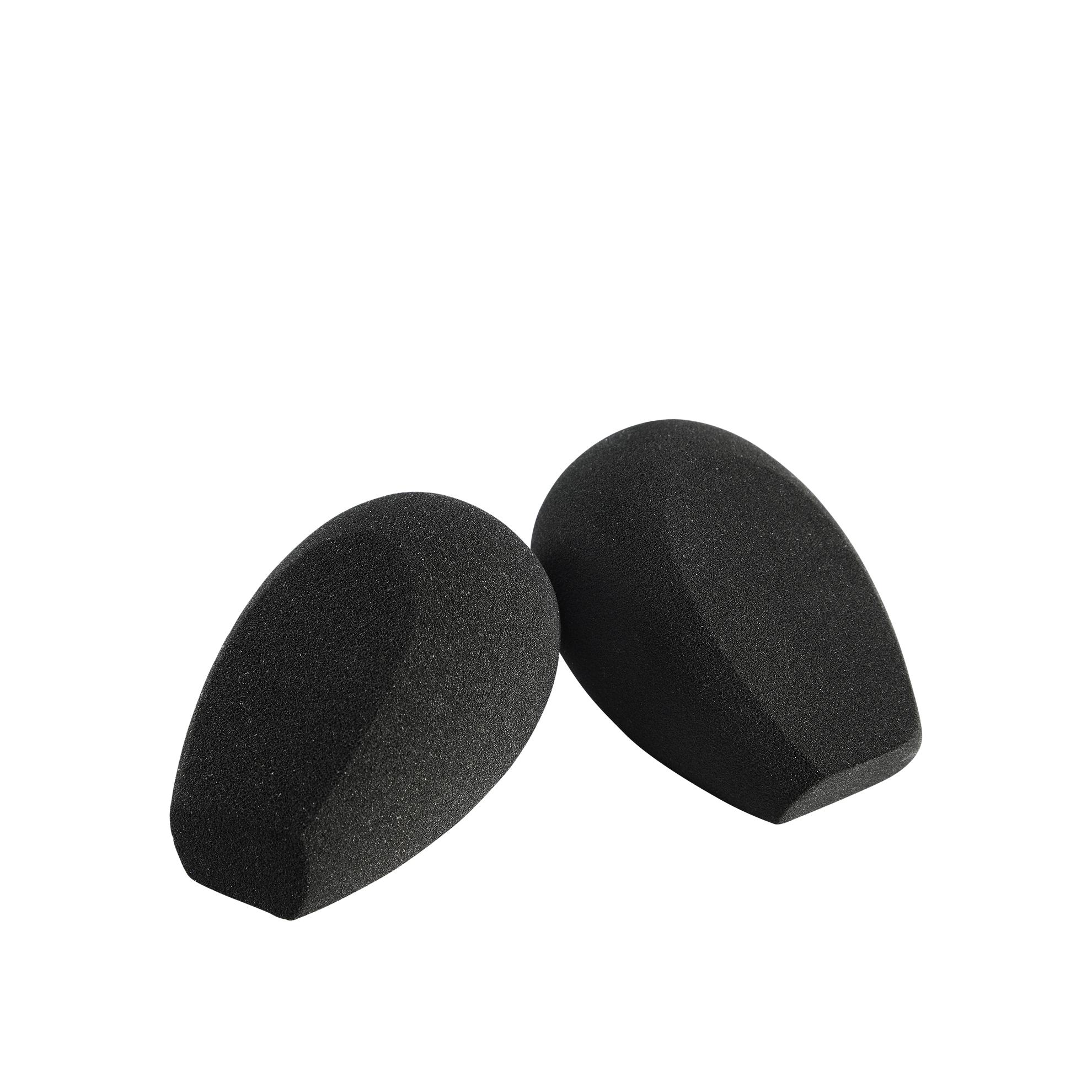 a pair of black sponges