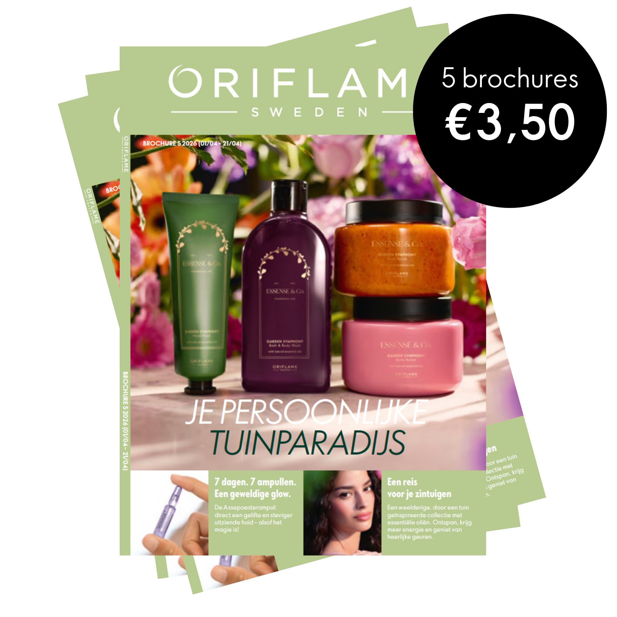 een tijdschrift met een verscheidenheid aan producten