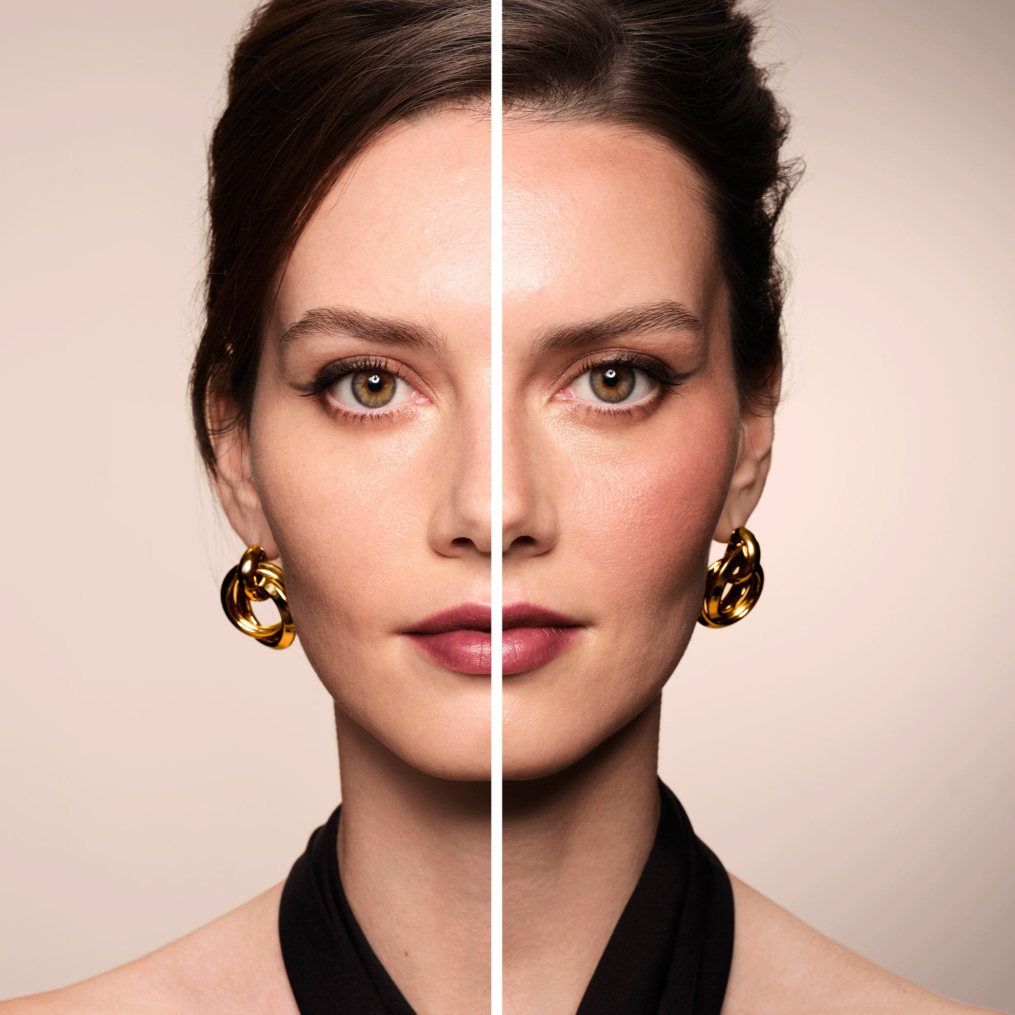 женщина с половиной лица