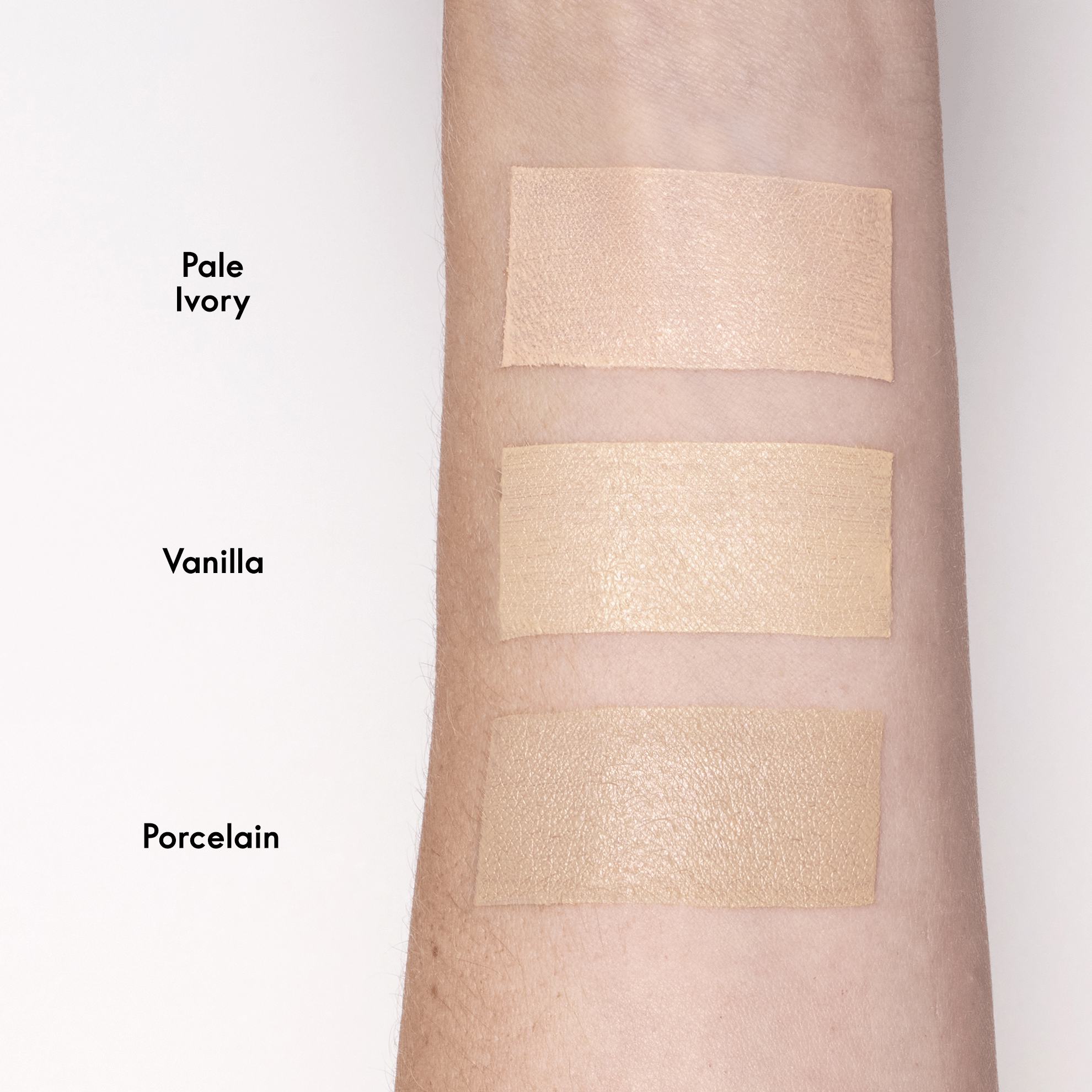 el brazo de una persona con diferentes colores de maquillaje