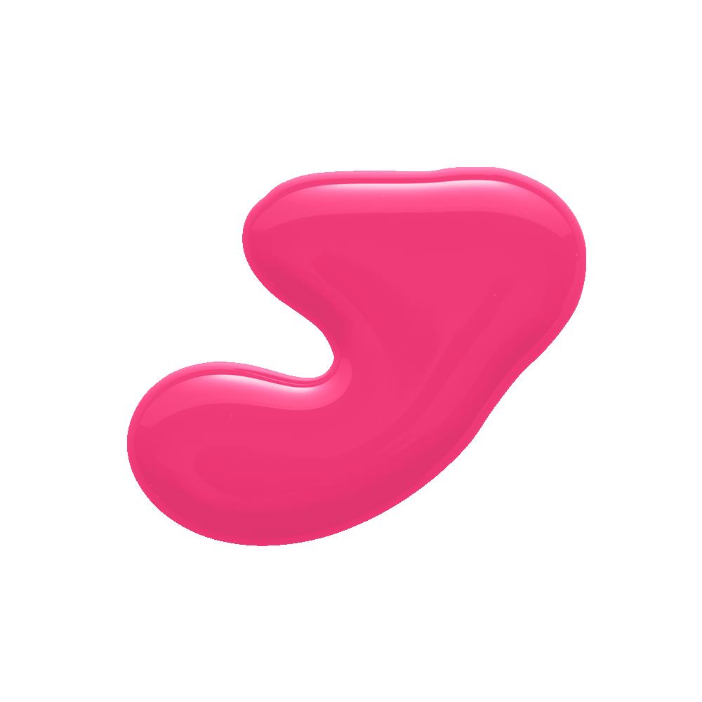 μια ροζ σταγόνα μπογιάς