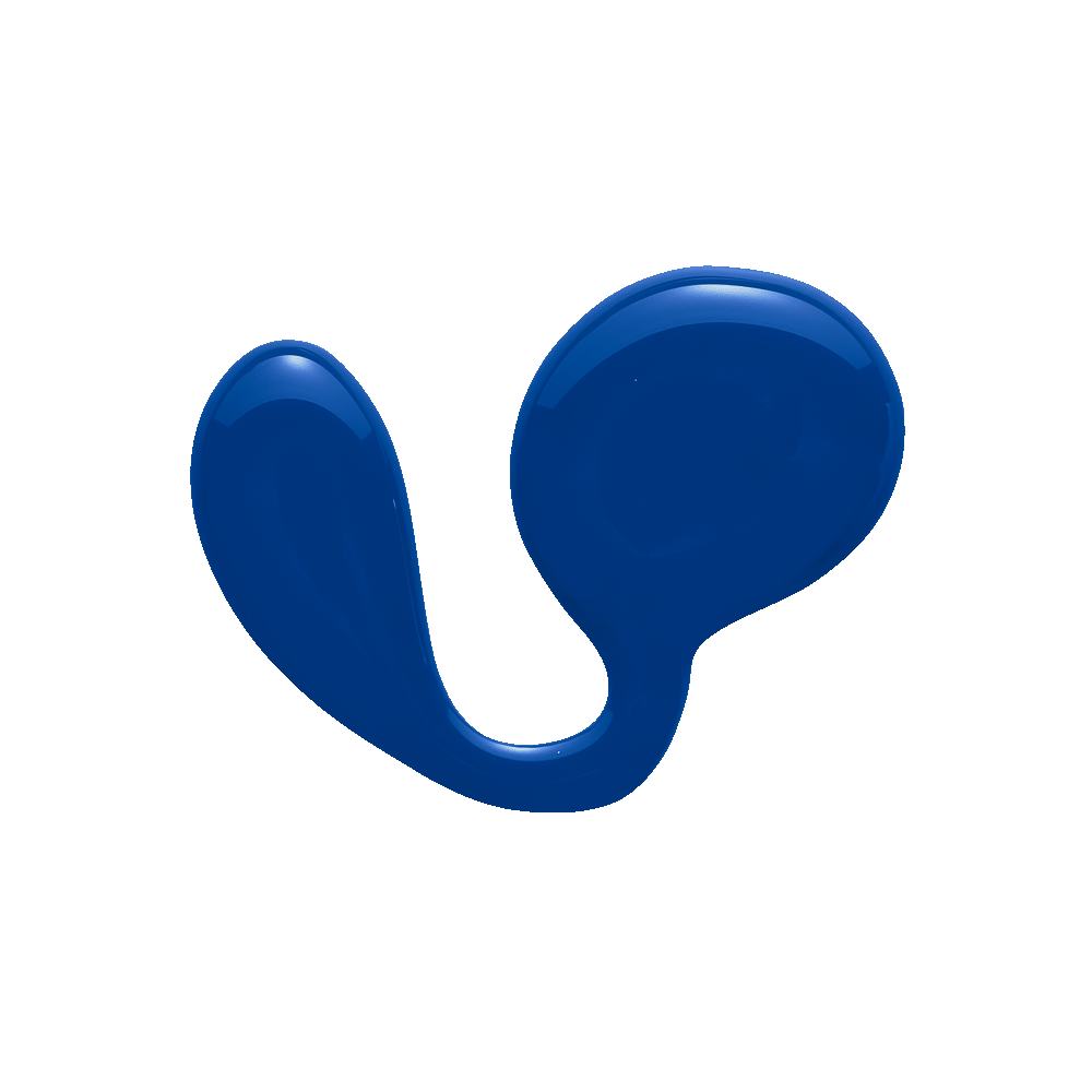 μια σταγόνα μπλε μπογιάς