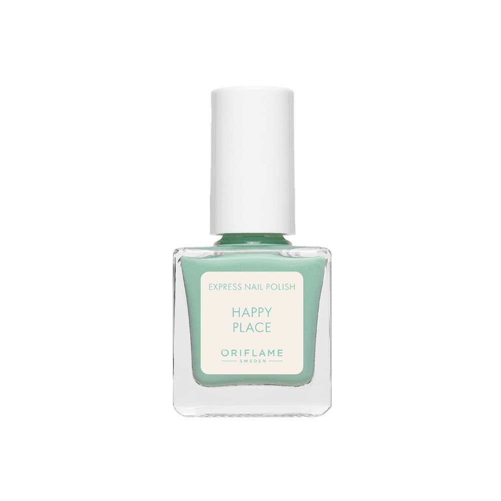 ένα μπουκάλι πράσινο βερνίκι νυχιών