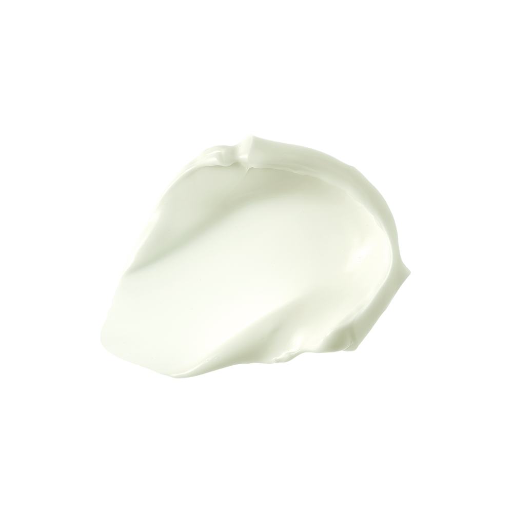 una mancha blanca de crema