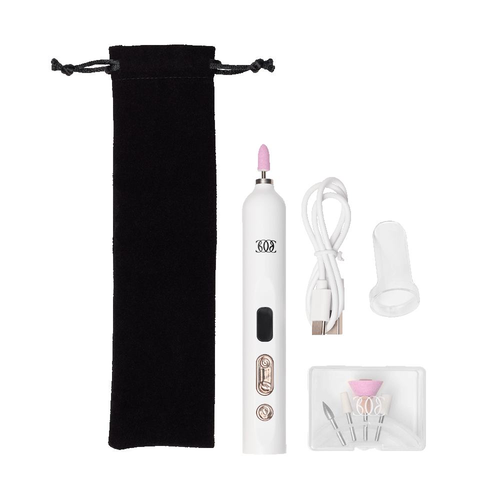 een wit apparaat met een zwarte tas en een zwarte hoes